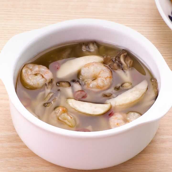 エリンギとえびと舞茸のアヒージョ