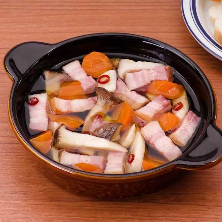 エリンギとにんじんのアヒージョ