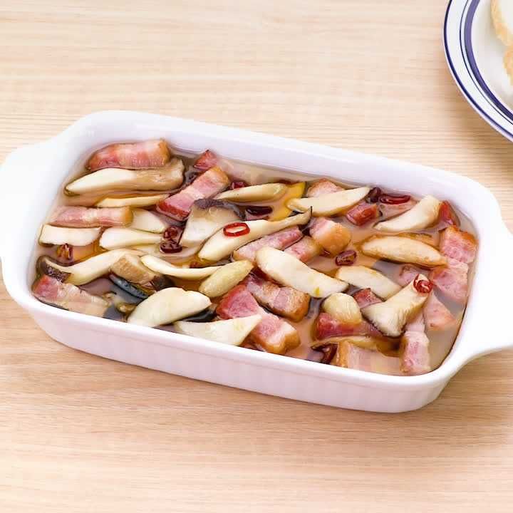 エリンギとかぼちゃのアヒージョ