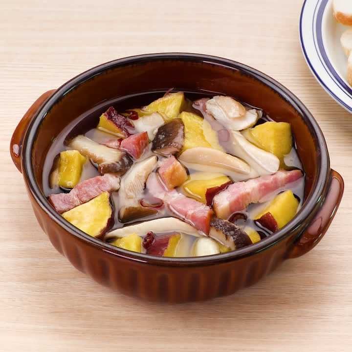 エリンギとさつまいものアヒージョ