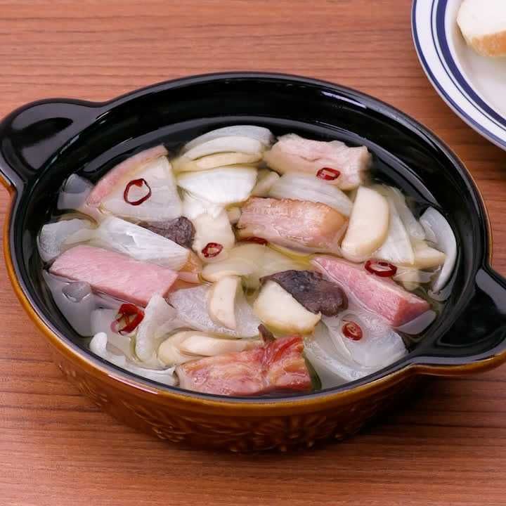 エリンギと玉ねぎのアヒージョ