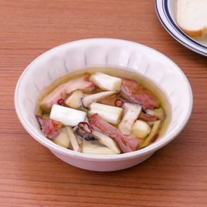 エリンギとねぎのアヒージョ