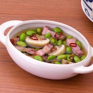 マッシュルームと枝豆の簡単アヒージョ