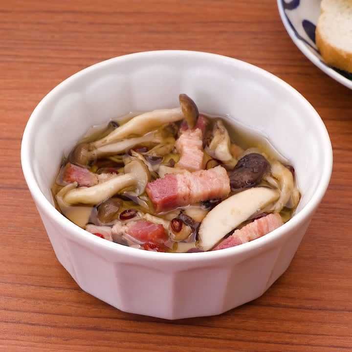 エリンギとしめじのアヒージョ