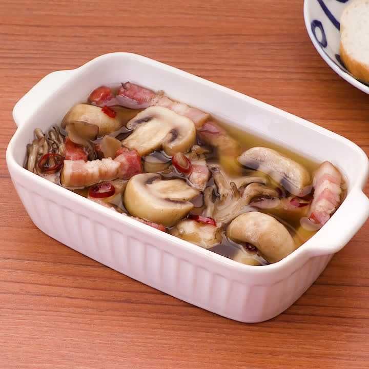 マッシュルームと舞茸の簡単アヒージョ