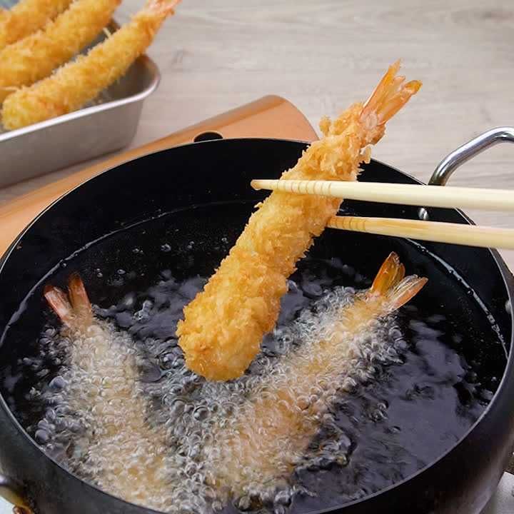 冷凍エビフライの揚げ方