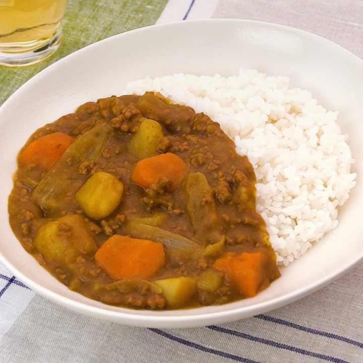ひき肉で作るビーフカレー