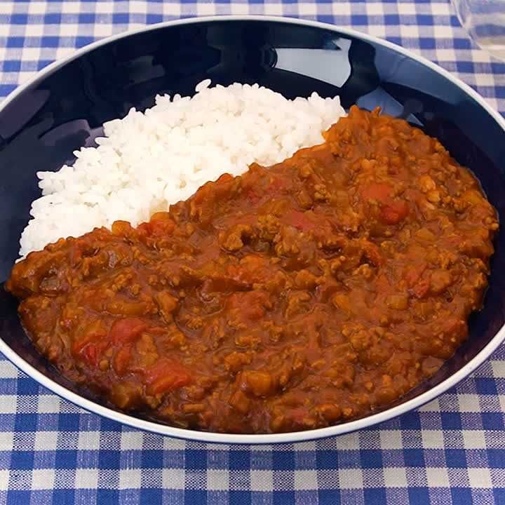 ひき肉で作るトマトビーフカレー