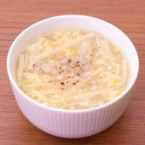 「たけのことえのきの中華卵スープ」のレシピ動画