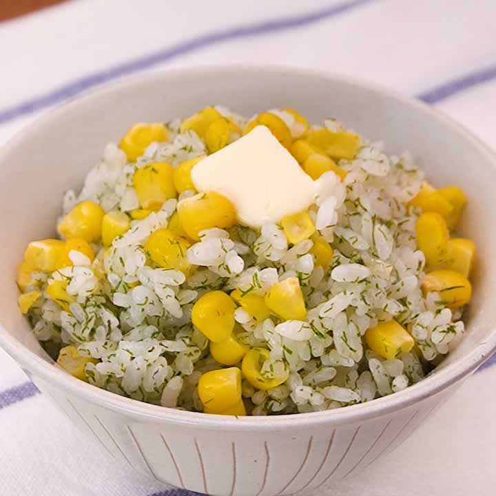 とうもろこしののり塩バターごはん