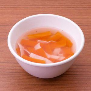 ハムとにんじんの生姜中華スープ