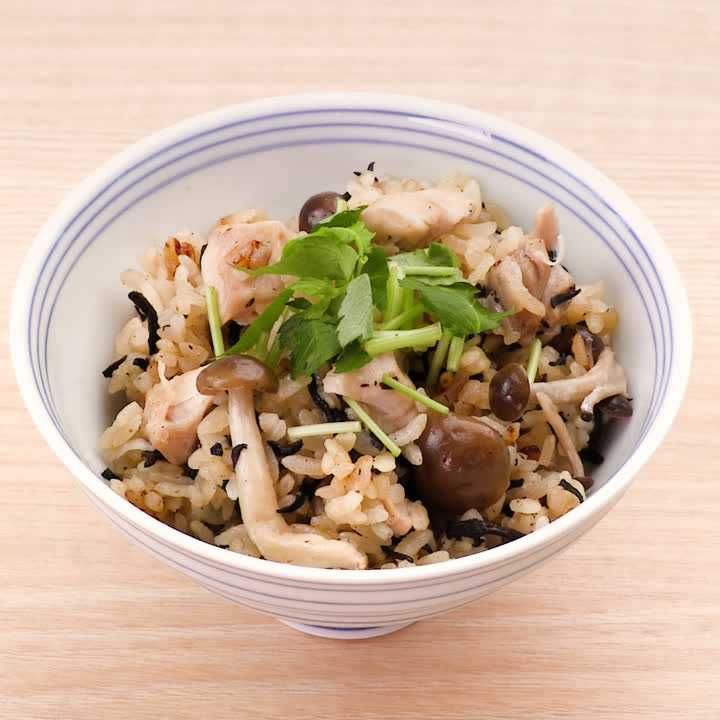 しめじひじきご飯