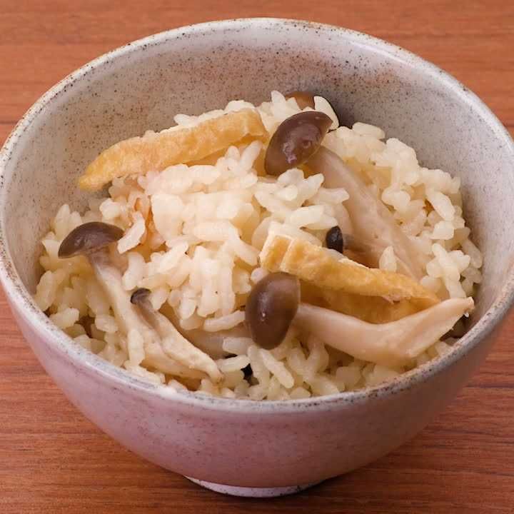 しめじのきつね炊き込みご飯