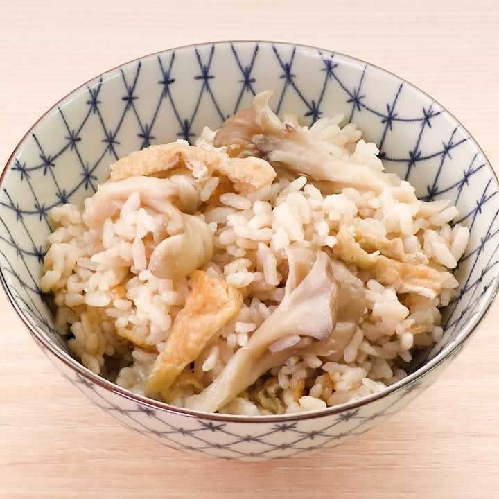 まいたけのきつね炊き込みご飯