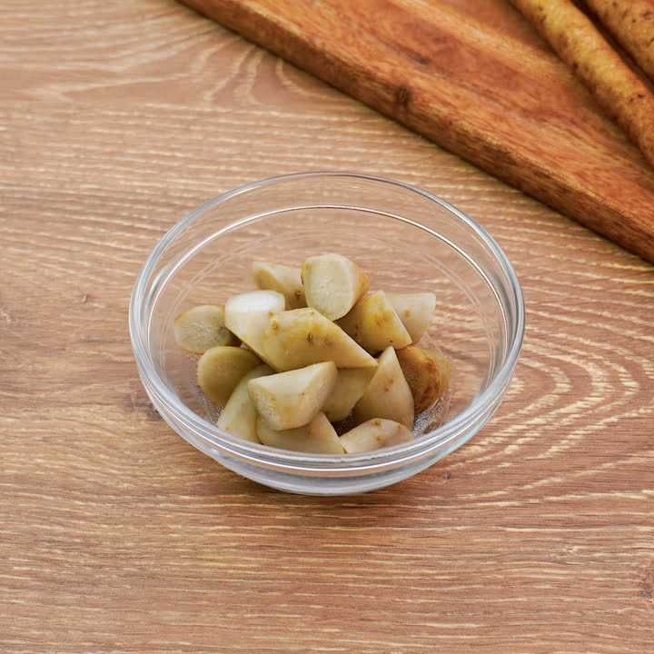 ごぼうの下ゆで方法