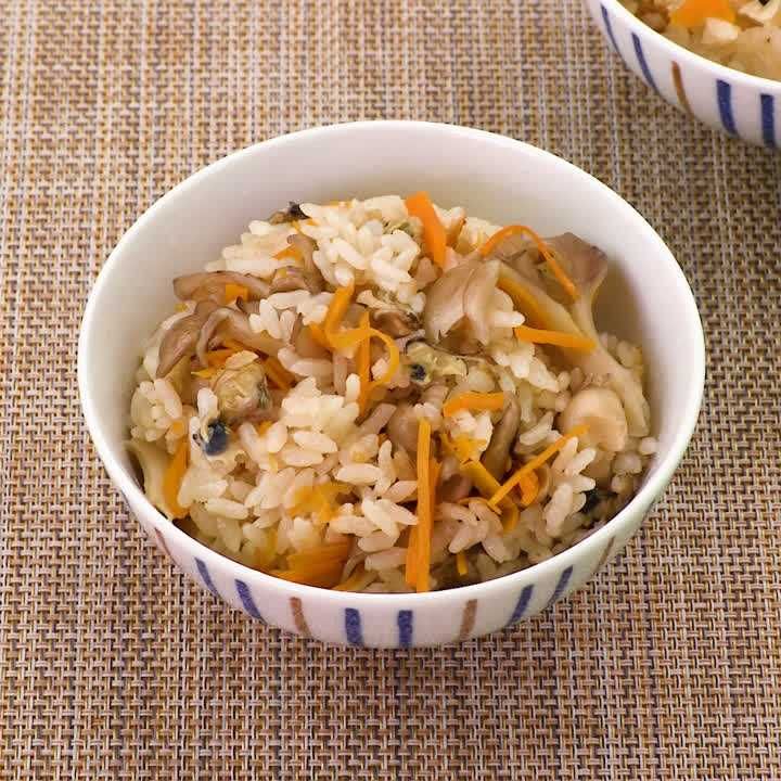 しじみと舞茸の炊き込みご飯