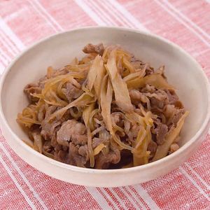 「牛ごぼうと糸こんにゃくのしぐれ煮」のレシピ動画