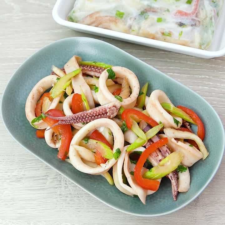 まとめて作って平日楽々 下味冷凍 イカとセロリのナンプラー炒めのレシピ動画 作り方 Delish Kitchen