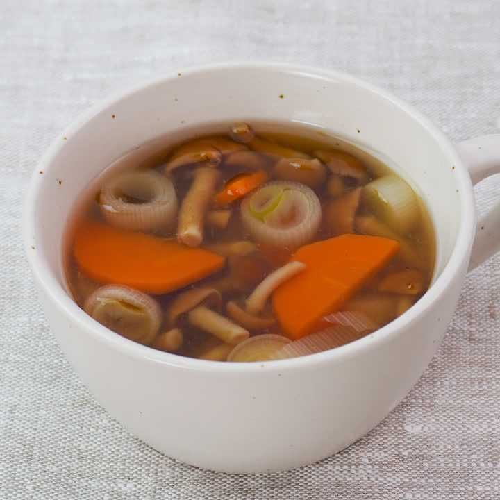 ねぎとなめこの生姜スープ