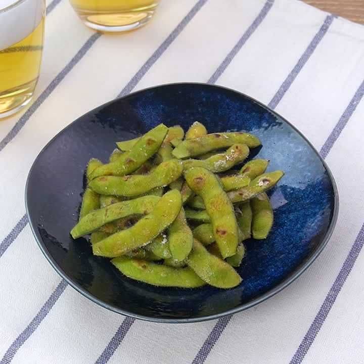 フライパンで作る焼き枝豆
