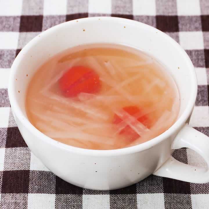 大根とミニトマトのスープ