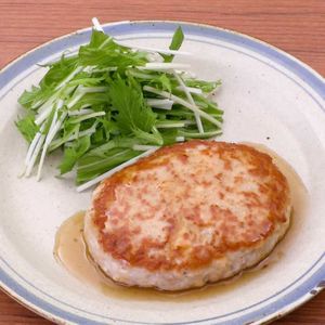 「れんこん入り豆腐ハンバーグ」のレシピ動画
