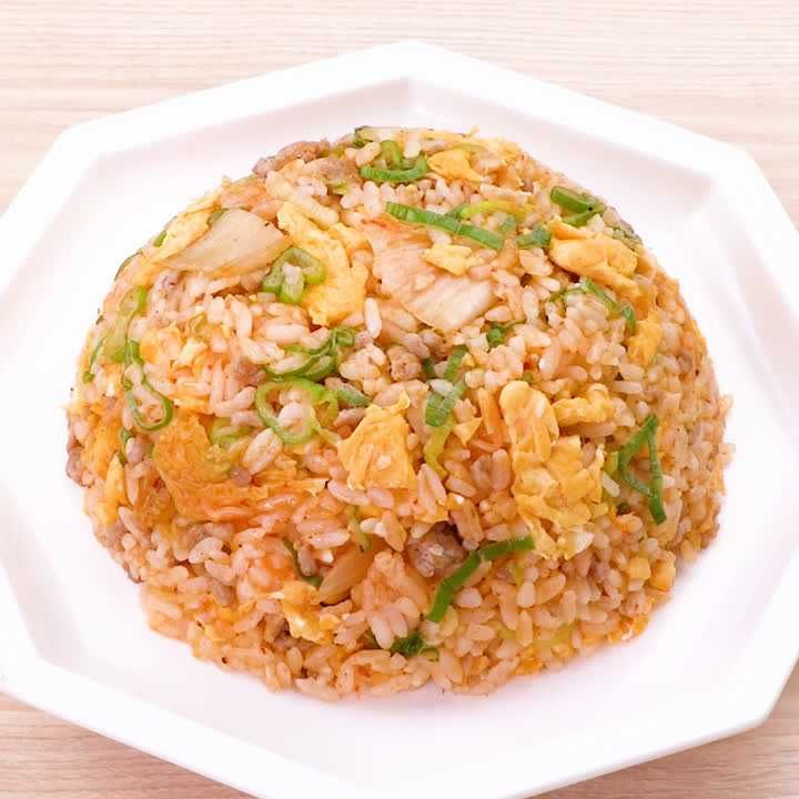 豚ひき肉のキムチチャーハン
