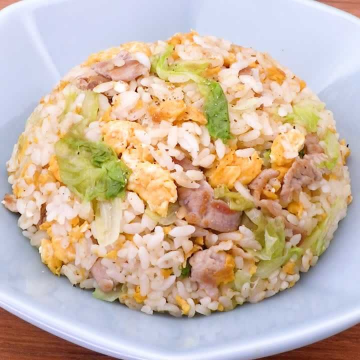 豚肉レタスチャーハン