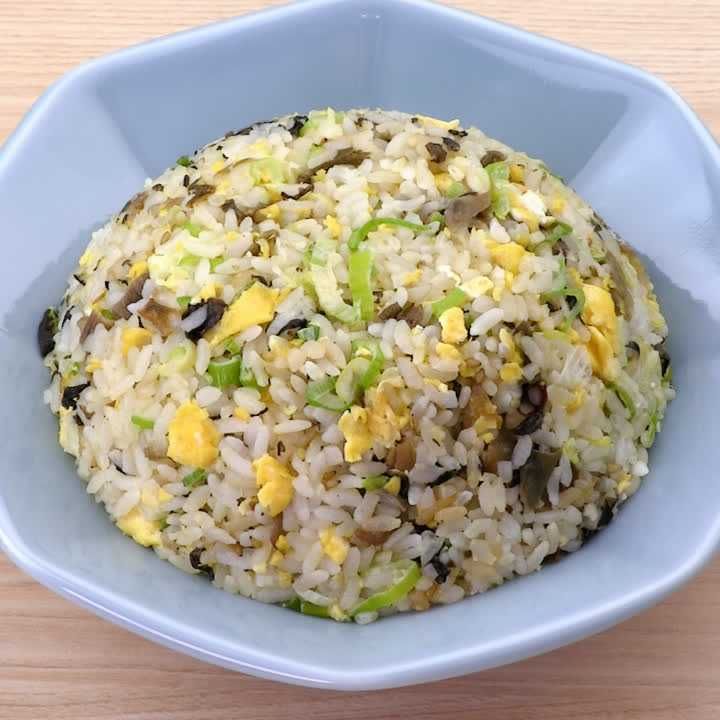ごま高菜のチャーハン