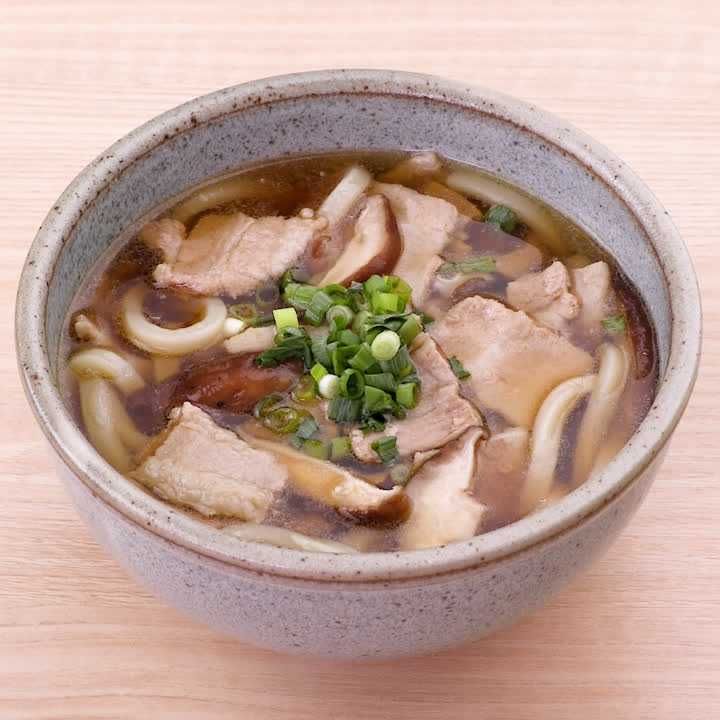 豚肉としいたけのうどん