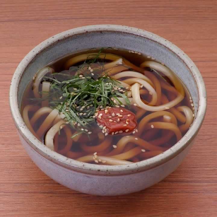 大葉と梅のさっぱりうどん