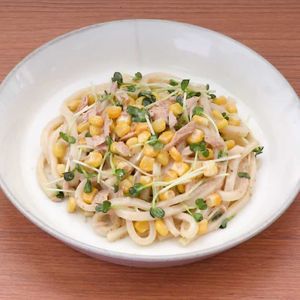 「ツナとコーンの冷やしうどん」のレシピ動画