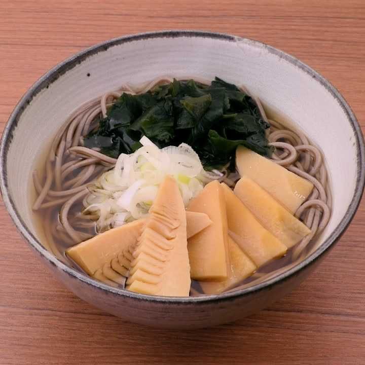 たけのこ煮蕎麦