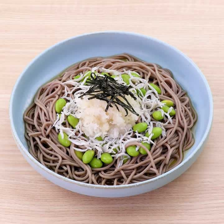 枝豆の冷やしおろし蕎麦