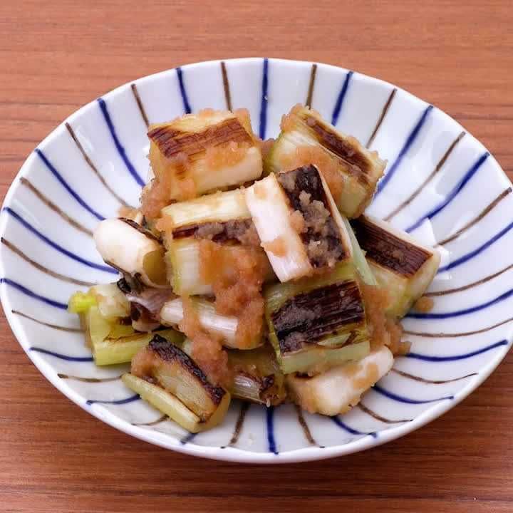 ネギとたらこのごま油あえ