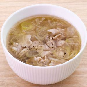 豚バラねぎ塩スープ