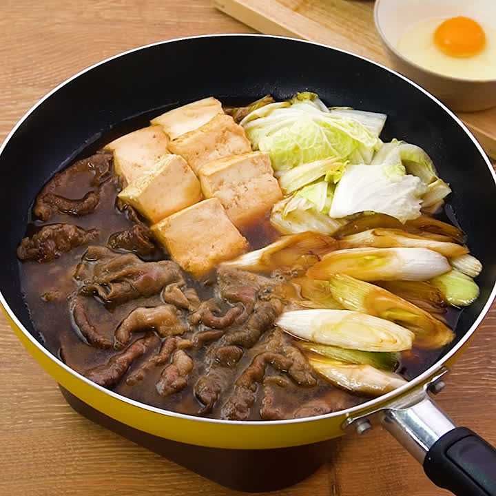 たっぷり長ねぎのすき焼き