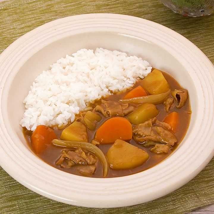 バラ肉の豚しゃぶカレー