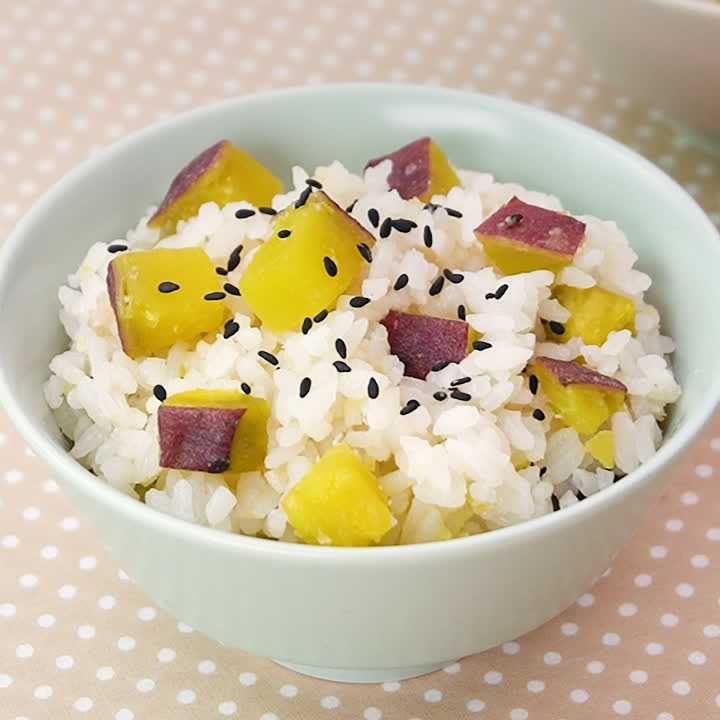 白だしさつまいもご飯