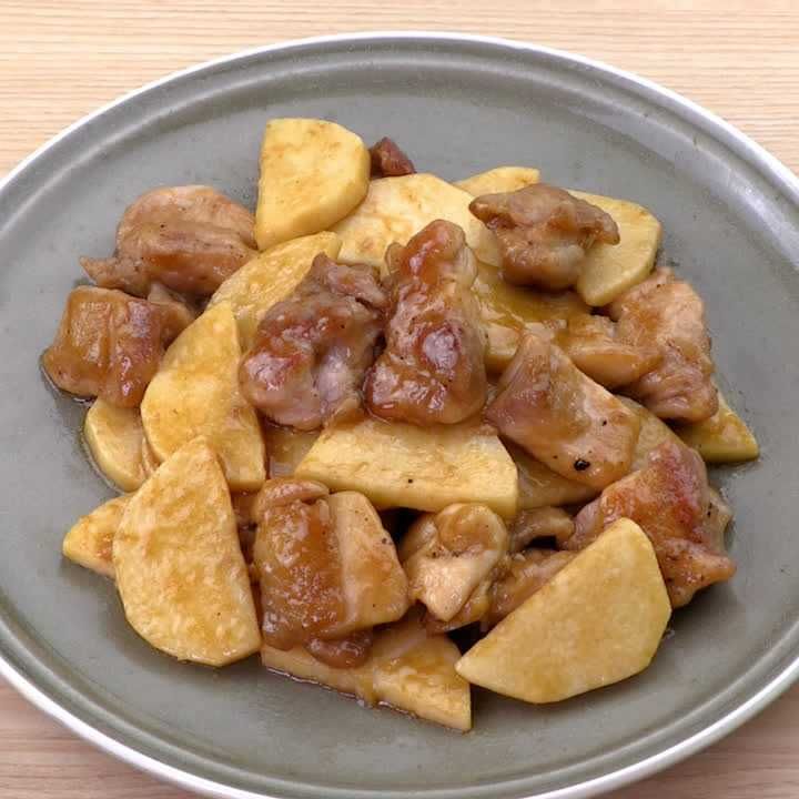鶏肉と長芋の甘酢炒め