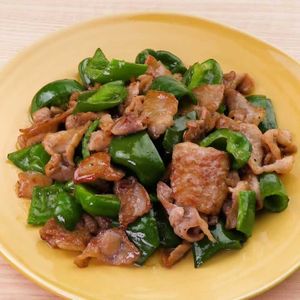 豚肉とピーマンの甘辛炒め