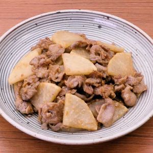「豚肉と大根の味噌炒め」のレシピ動画