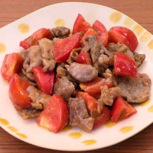 豚肉とトマトの味噌炒め