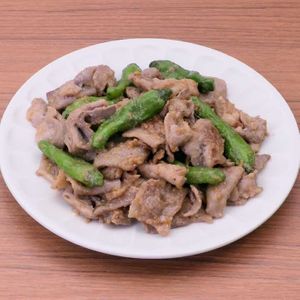 豚肉とししとうの味噌炒め