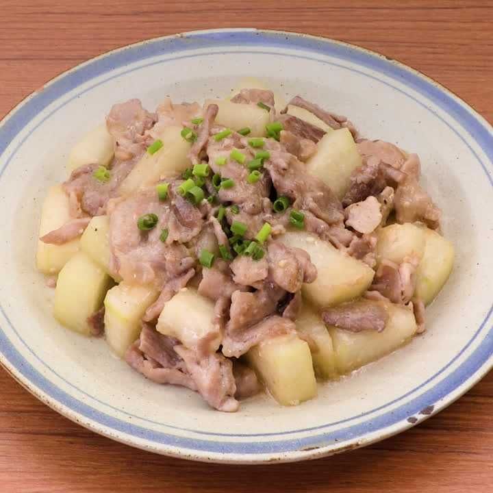 豚肉と冬瓜の味噌炒め