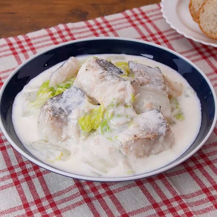 たらのたらこクリーム煮