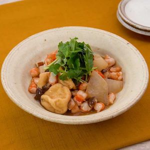 「がんもどきのえびあんかけ」のレシピ動画