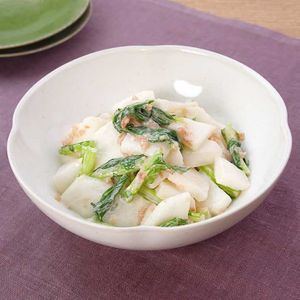 「かぶの梅マヨあえ」のレシピ動画