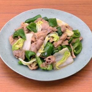 「豚肉と白菜のみそ野菜炒め」のレシピ動画