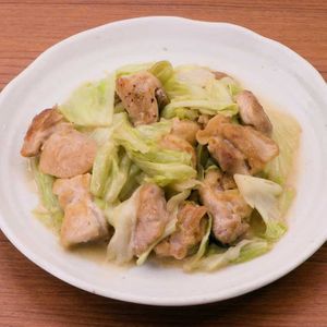 鶏肉とキャベツのさっぱりマヨ炒め